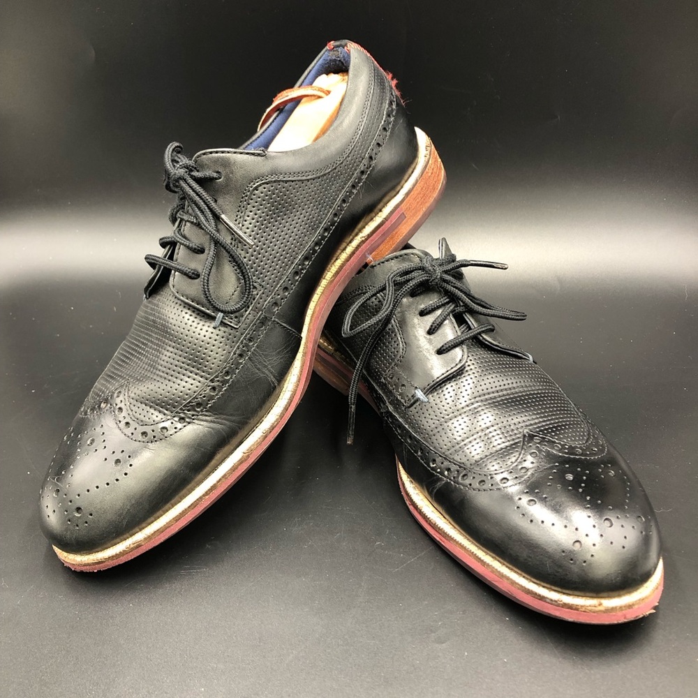 Rare Ted Baker Dylunn Leather Wingtips Derby‎ Black Men’s 9.5 UK 8.5 EUR 42.5